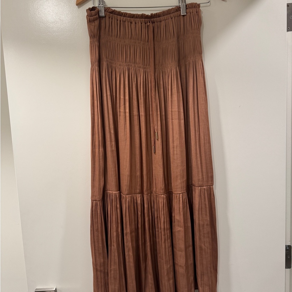 Chic Tan Maxi Skirt